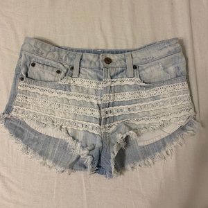 Denim shorts